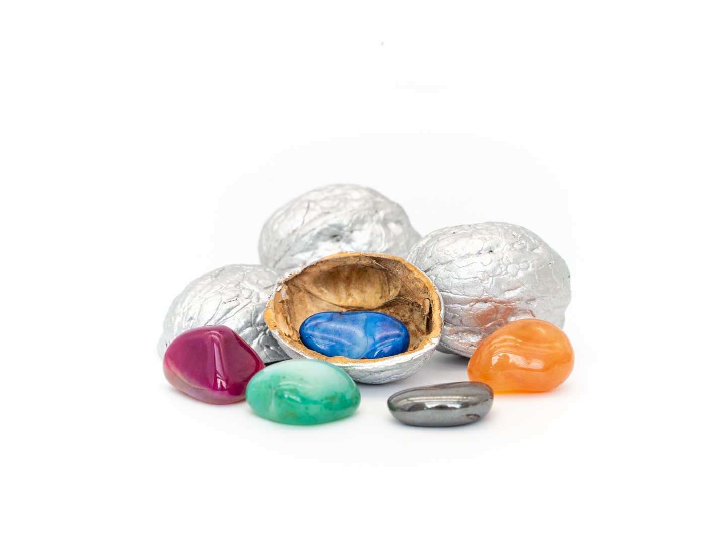 3 Überraschungsnuss Silber